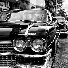 Black Florida Series - Miami Retro Cars by Philippe HUGONNARD