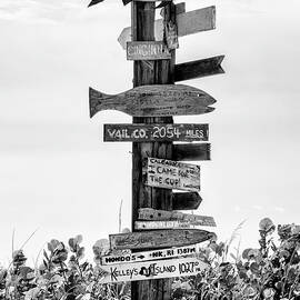 Black Florida Series - Sign Wooden by Philippe HUGONNARD