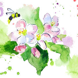 Blossoming Apple Tree Branch 02 by Miki De Goodaboom