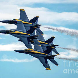 Blue Angel Diamond Pattern In The Clouds by Beachtown Views