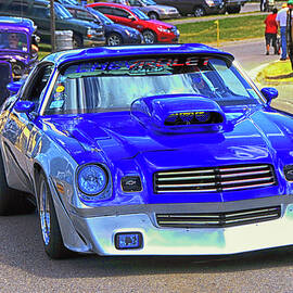 Blue Chevrolet at Summer Nationals by Mike Martin