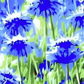 Blue Cornflowers by Julie Kaplan