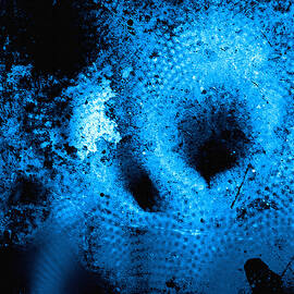 Blue Extragalactic Nebula Abstract Art by Shelli Fitzpatrick