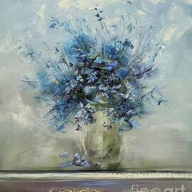 Blue Flowers  by George Peebles