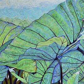 Blue kalo in the summer evening light by Patricia Taylor