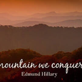 Blue Ridge Mountains Edmund Hillary by Norma Brandsberg
