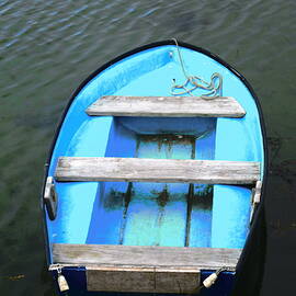 Blue Rowboat by Stephanie Moore
