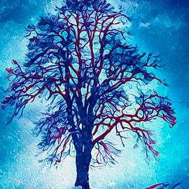 Bluish Cold Shades Of Night by Kaleem Khokhar