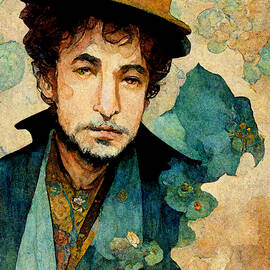 bob  dylan  in  the  style  of  Alfonso  Mucha  and  Edm  01319f43  cea1  4fa4  98c7  cf3bba30159f b by MotionAge Designs
