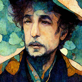 bob  dylan  in  the  style  of  Alfonso  Mucha  and  Edm  3ea18dc4  a98f  4973  9383  49670a054644 b by MotionAge Designs