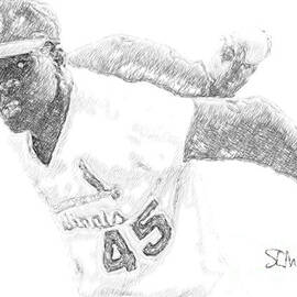 Bob Gibson by Steve Mitchell
