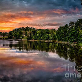 Boone Lake Sunrise by Shelia Hunt