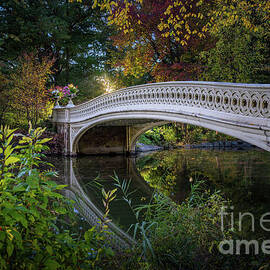 Bow Bridge in Central Park, NYC, NY in the Autumn by Bob Biamonte