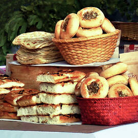 Breads at Farmer's Market by Susan Savad