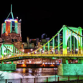Bridge in Green and Yellow 2 by Michael Hills