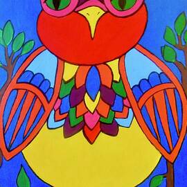 Bright Night Owl #2 by Stephanie Moore