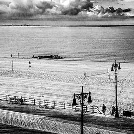 Brighton Beach Golden Hour by Yuri Lev