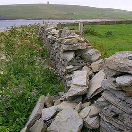 Broken Wall - Orkney UK by Lesley Evered