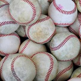 Bucket of baseballs