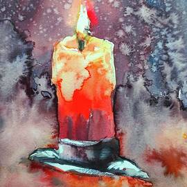 Burning Candle by Ibolya Taligas