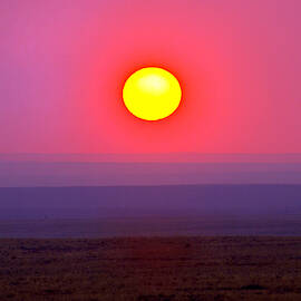 Burning Desert Sunset by Douglas Taylor