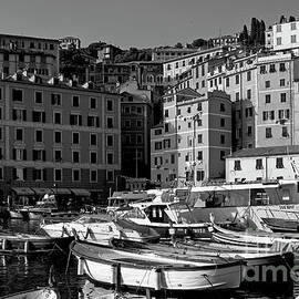 BW Boats and Buildings - Camogli - Italy by Paolo Signorini
