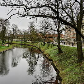 By the canal. Riga 2024 bw by Jouko Lehto