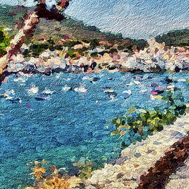 Cadaques Bay Painting by Tatiana Travelways