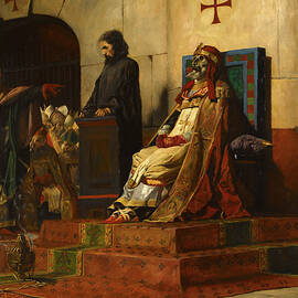 Cadaver Synod, Pope Formosus and Stephen VI, 1870 by Jean-Paul Laurens