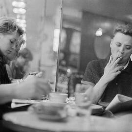 Cafe Scene, Paris France 1987 by Michael Chiabaudo