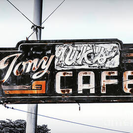 California Dreaming - Tony Nick's Cafe Sign by Chris Andruskiewicz