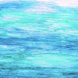 Calm turquoise waters - Abstract  by Lucia Waterson