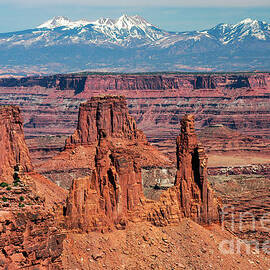 Canyon View from Mesa Arch Overlook by Bob Phillips