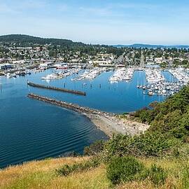 Cap Sante Park above Anacortes Marina by Tom Cochran