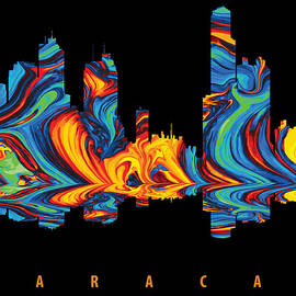 Caracas, Colorful Silhouette by Long Shot