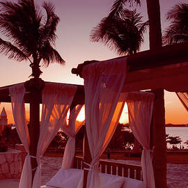 Caribbean spa at sunset, Cancun, Mexico by Tatiana Travelways