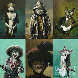 Cat Character Montage by Michael Thomas