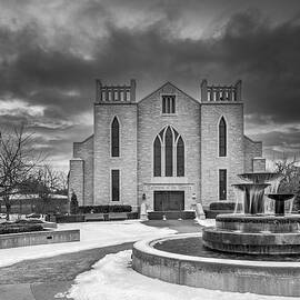 Cathedral of the Ozarks BW by Tony  Colvin