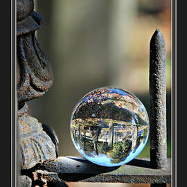 Cemetery View from Crystal Ball by Marilyn DeBlock