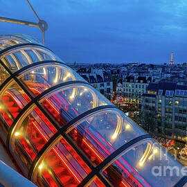 Centre Pompidou and Paris at night