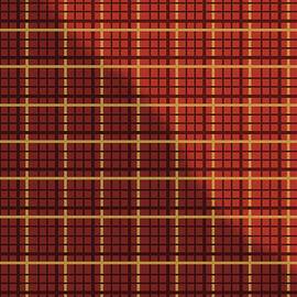 Checked Pattern in Red and Yellow  by Andrew Hitchen
