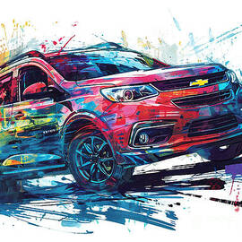 Chevrolet Orlando auto vibrant colors by Clark Leffler