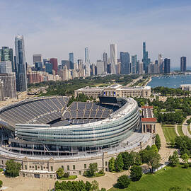 Chicago Soldier Field and Syline  by John McGraw