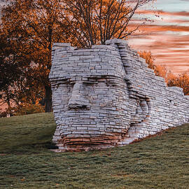 Chief Leatherlips Monument in Dublin Ohio by Laura Blumenstiel