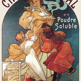 Chocolat Ideal, 1897 by Alphonse Mucha