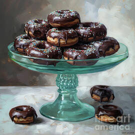 Chocolate Covered Donuts by Tina LeCour