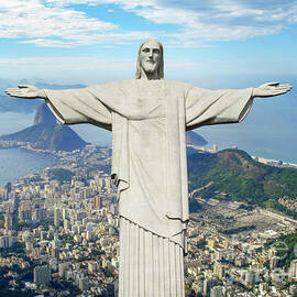 Christ the Redeemer, Rio de Janeiro by Delphimages Photo Creations