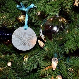 Christmas Ornaments - Sand Dollar Glass Ball by Gary F Richards