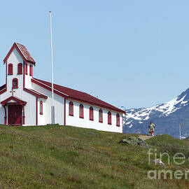 Church at Narsaq, Greenland by Phil Banks