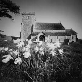 Church at spring time